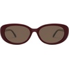 image:imageSOJOS Retro Oval Polarized Sunglasses for Women Men Big Vintage 90s Style Womens Mens Sunnies SJ2369Deep Eggplant PurpleRetro Brown