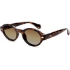 image:imageSOJOS Retro Oval Polarized Sunglasses for Women Men Chic Trendy 90s Sunnies Shades UV protection Sun Glasses SJ2630Tortoise Frame Brown Grading Lens