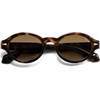 image:imageSOJOS Retro Oval Polarized Sunglasses for Women Men Chic Trendy 90s Sunnies Shades UV protection Sun Glasses SJ2630Tortoise Frame Brown Grading Lens