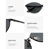image:imageSOJOS Retro Oval Polarized Sunglasses for Women Men Trendy Chic Cat Eye 90s Y2K Sunnies SJ1266BlackGrey