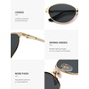 image:imageSOJOS Retro Oval Polarized Sunglasses for Women Men Trendy Chic Cat Eye 90s Y2K Sunnies SJ1266GoldGrey