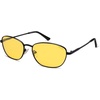 image:imageSOJOS Retro Oval Polarized Sunglasses for Women Men Vintage 90s Style Womens Mens Sunnies Sun Glasses SJ1245BlackNight Vision