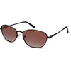 image:imageSOJOS Retro Oval Polarized Sunglasses for Women Men Vintage 90s Style Womens Mens Sunnies Sun Glasses SJ1245BlackReddishbrown