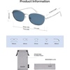 image:imageSOJOS Retro Oval Polarized Sunglasses for Women Men Vintage 90s Style Womens Mens Sunnies Sun Glasses SJ1245SilverBlue