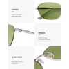 image:imageSOJOS Retro Oval Polarized Sunglasses for Women Men Vintage 90s Style Womens Mens Sunnies Sun Glasses SJ1245SilverLight Green