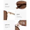 image:imageSOJOS Retro Oval Polarized Sunglasses for Women Men Vintage 90s Style Womens Mens Sunnies Sun Glasses SJ1245TortoiseBrown