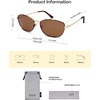 image:imageSOJOS Retro Oval Polarized Sunglasses for Women Men Vintage 90s Style Womens Mens Sunnies Sun Glasses SJ1245TortoiseBrown