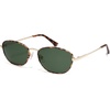 image:imageSOJOS Retro Oval Polarized Sunglasses for Women Men Vintage 90s Style Womens Mens Sunnies Sun Glasses SJ1245TortoiseDark Green