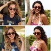 image:imageSOJOS Retro Oval Polarized Sunglasses for Women Trendy Cat Eye Chic Narrow Y2K Skinny Sunnies SJ2660BlackCoffee