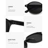 image:imageSOJOS Retro Oval Round Polarized Sunglasses Womens Mens Small Chic Vintage Trendy Sunnies SJ2611BlackGrey