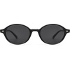 image:imageSOJOS Retro Oval Round Polarized Sunglasses Womens Mens Small Chic Vintage Trendy Sunnies SJ2611BlackGrey