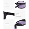 image:imageSOJOS Retro Oval Round Polarized Sunglasses Womens Mens Small Chic Vintage Trendy Sunnies SJ2611BlackPurple Tint