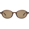 image:imageSOJOS Retro Oval Round Polarized Sunglasses Womens Mens Small Chic Vintage Trendy Sunnies SJ2611BrownBrown