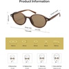 image:imageSOJOS Retro Oval Round Polarized Sunglasses Womens Mens Small Chic Vintage Trendy Sunnies SJ2611BrownBrown