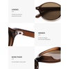 image:imageSOJOS Retro Oval Round Polarized Sunglasses Womens Mens Small Chic Vintage Trendy Sunnies SJ2611BrownBrown