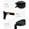 image:imageSOJOS Retro Oval Round Polarized Sunglasses Womens Mens Small Chic Vintage Trendy Sunnies SJ2611Dark GreenGrey