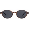 image:imageSOJOS Retro Oval Round Polarized Sunglasses Womens Mens Small Chic Vintage Trendy Sunnies SJ2611Dark TortoiseGrey