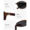 image:imageSOJOS Retro Oval Round Polarized Sunglasses Womens Mens Small Chic Vintage Trendy Sunnies SJ2611Dark TortoiseGrey