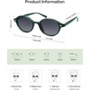 image:imageSOJOS Retro Oval Round Polarized Sunglasses Womens Mens Small Chic Vintage Trendy Sunnies SJ2611GreenGradient Grey