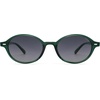 image:imageSOJOS Retro Oval Round Polarized Sunglasses Womens Mens Small Chic Vintage Trendy Sunnies SJ2611GreenGradient Grey