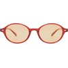 image:imageSOJOS Retro Oval Round Polarized Sunglasses Womens Mens Small Chic Vintage Trendy Sunnies SJ2611RedLight Yellow Tint
