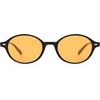 image:imageSOJOS Retro Oval Round Polarized Sunglasses Womens Mens Small Chic Vintage Trendy Sunnies SJ2611Shiny BlackYellow Tint