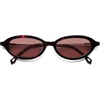 image:imageSOJOS Retro Oval Sunglasses Women Polarized UV Protection Acetate Frame Metal Temples Small Face Trendy Shades SJ3143 MistPinkPink