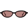 image:imageSOJOS Retro Oval Sunglasses Women Polarized UV Protection Acetate Frame Metal Temples Small Face Trendy Shades SJ3143 MistPinkPink