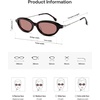 image:imageSOJOS Retro Oval Sunglasses Women Polarized UV Protection Acetate Frame Metal Temples Small Face Trendy Shades SJ3143 MistPinkPink