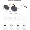 image:imageSOJOS Retro Oval Sunglasses Women Trendy Lightweight Narrow Vintage Small Shades UV Protection Sun Glasses LarmesBlackGrey