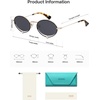 image:imageSOJOS Retro Oval Sunglasses Women Trendy Lightweight Narrow Vintage Small Shades UV Protection Sun Glasses LarmesBlackGrey