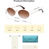 image:imageSOJOS Retro Oval Sunglasses Women Trendy Lightweight Narrow Vintage Small Shades UV Protection Sun Glasses LarmesRedGradient Brown