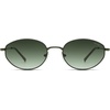 image:imageSOJOS Retro Oval Sunglasses for Women Men 90s Sunnies Lightweight Metal Frame Classic UV Protection Shades EliseGreenGreen