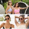 image:imageSOJOS Retro Oval Sunglasses for Women Men Trendy Sun Glasses Designer Inspired Classic Shades UV400 Protection SJ1224Brown