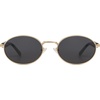 image:imageSOJOS Retro Oval Sunglasses for Women Men Trendy Sun Glasses Designer Inspired Classic Shades UV400 Protection SJ1224Gold