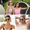 image:imageSOJOS Retro Oval Sunglasses for Women Men Trendy Sun Glasses Designer Inspired Classic Shades UV400 Protection SJ1224Gold