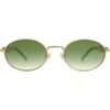 image:imageSOJOS Retro Oval Sunglasses for Women Men Trendy Sun Glasses Designer Inspired Classic Shades UV400 Protection SJ1224Green