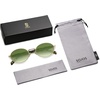 image:imageSOJOS Retro Oval Sunglasses for Women Men Trendy Sun Glasses Designer Inspired Classic Shades UV400 Protection SJ1224Green