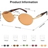 image:imageSOJOS Retro Oval Sunglasses for Women Men Trendy Sun Glasses Designer Inspired Classic Shades UV400 Protection SJ1224Orange