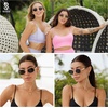 image:imageSOJOS Retro Oval Sunglasses for Women Men Trendy Sun Glasses Designer Inspired Classic Shades UV400 Protection SJ1224Orange