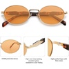 image:imageSOJOS Retro Oval Sunglasses for Women Men Trendy Sun Glasses Designer Inspired Classic Shades UV400 Protection SJ1224Orange