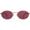 image:imageSOJOS Retro Oval Sunglasses for Women Men Trendy Sun Glasses Designer Inspired Classic Shades UV400 Protection SJ1224Red