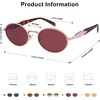 image:imageSOJOS Retro Oval Sunglasses for Women Men Trendy Sun Glasses Designer Inspired Classic Shades UV400 Protection SJ1224Red