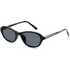 image:imageSOJOS Retro Oval Sunglasses for Women Trendy Cat Eye Narrow Chic Y2K 90s Sunnies SJ2685BlackGrey