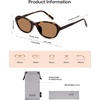 image:imageSOJOS Retro Oval Sunglasses for Women Trendy Cat Eye Narrow Chic Y2K 90s Sunnies SJ2685TortoiseBrown
