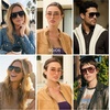 image:imageSOJOS Retro Oversized 70s 90s Aviator Sunglasses for Women Men Trendy Vintage Square Sun Glasses SJ2693Brown Frame Brown Grading Lens