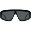 image:imageSOJOS Retro Oversized Aviator Sunglasses for Women Trendy Square Shield Sun Glasses Large Shades SJ2696Black  Grey