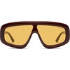 image:imageSOJOS Retro Oversized Aviator Sunglasses for Women Trendy Square Shield Sun Glasses Large Shades SJ2696Brown  Yellow