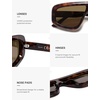 image:imageSOJOS Retro Oversized Aviator Sunglasses for Women Trendy Square Shield Sun Glasses Large Shades SJ2696Tortoise  Brown