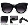 image:imageSOJOS Retro Oversized Cateye Sunglasses for Women Large Vintage Trendy Shades SJ2074BlackGrey